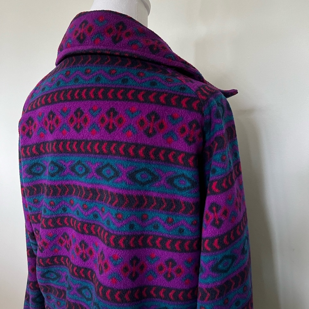 Vintage Head Skiwear Fleece Jacket – Bold Retro Print - Picture 10 of 10